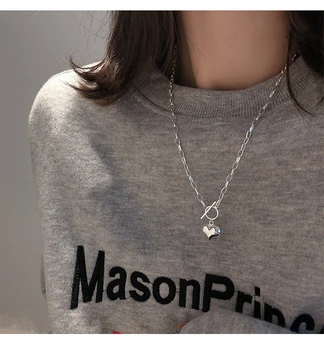 S925 Sterling Silver Heart Necklace Women Statement Fashion Simplee Jewelry Friends Free Shiping Wholesale Lots Bulk
S925 Sterling Silver Heart Necklace Women Statement Fashion Simplee Jewelry Friends Free Shiping Wholesale Lots Bulk
