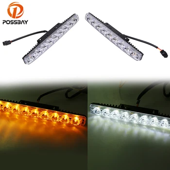 POSSBAY Waterproof Car High Power 6/9 LED Daytime Running Lights DC12V White Yellow Turn Signal Light 9000K DRL Fog Lamps 
POSSBAY Waterproof Car High Power 6/9 LED Daytime Running Lights DC12V White Yellow Turn Signal Light 9000K DRL Fog Lamps