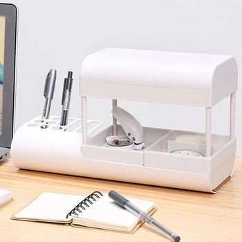 Nordic Minimalist Multi-Layer Office Stationery Desktop Organizer Pen Holder Storage Box Cosmetic Storage Rack
Nordic Minimalist Multi-Layer Office Stationery Desktop Organizer Pen Holder Storage Box Cosmetic Storage Rack