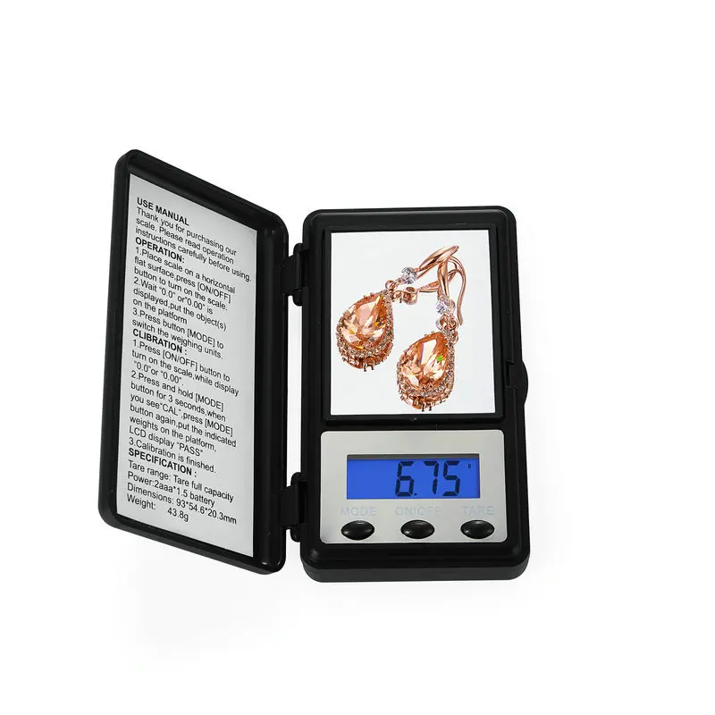 Фото 100/200/500g 0.01/0.1g High Precise Mini Jewelry Scale Backlight Electronic Pocket Scales for Kitchen Weight Balance | Инструменты