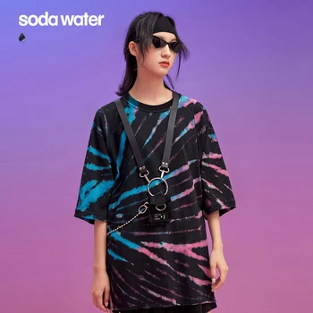SODAWATER Tie Dye Women T-shirts In Loose Fit 100% Cotton Tops Women 2020 High Street Women Summer Oversized T shirt 1176S20
SODAWATER Tie Dye Women T-shirts In Loose Fit 100% Cotton Tops Women 2020 High Street Women Summer Oversized T shirt 1176S20
