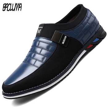 Brand Retro Mens Loafers Comfortable Mens Buiness Formal Shoes Leather Waterproof Mens Shoes Pure Color Soft Moccasin Size 37-47 
Brand Retro Mens Loafers Comfortable Mens Buiness Formal Shoes Leather Waterproof Mens Shoes Pure Color Soft Moccasin Size 37-47