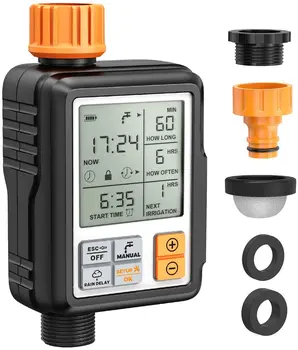 Automatic Electronic Water Timer LCD Screen Sprinkler Controller Outdoor Garden Timer Automatic Watering Device Irrigation Tools
Automatic Electronic Water Timer LCD Screen Sprinkler Controller Outdoor Garden Timer Automatic Watering Device Irrigation Tools