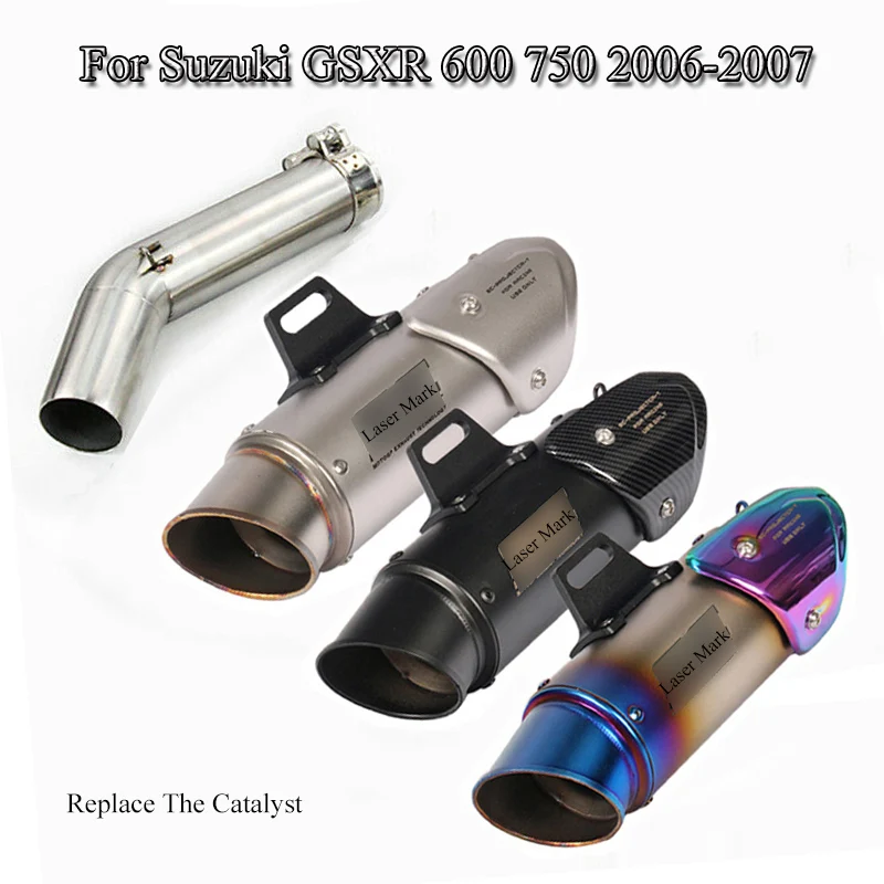 Motorcycle Exhaust Pipe Muffler Tips Middle Connect Link Pipe Tube Slip On Escape Modified For Suzuki GSXR 600 GSXR750 2006-2007
Motorcycle Exhaust Pipe Muffler Tips Middle Connect Link Pipe Tube Slip On Escape Modified For Suzuki GSXR 600 GSXR750 2006-2007