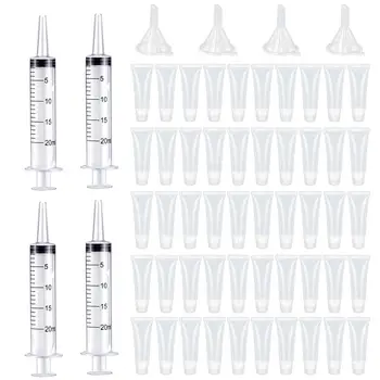 50Pcs 10ml Empty Lip Gloss Tubes with Funnels Clear Soft Lip Gloss Container Refillable Lipgloss Tubes for DIY Cosmetic Makeup
50Pcs 10ml Empty Lip Gloss Tubes with Funnels Clear Soft Lip Gloss Container Refillable Lipgloss Tubes for DIY Cosmetic Makeup
