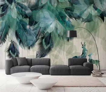 Feather Deer Wall Murals Hand Painting Abstract 3d Photo Wallpaper Living Room Mural Silk Cloth Papers Wall Papers Home Decor
Feather Deer Wall Murals Hand Painting Abstract 3d Photo Wallpaper Living Room Mural Silk Cloth Papers Wall Papers Home Decor