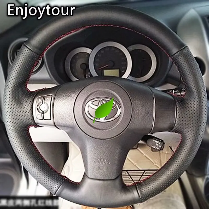 Styling Leather Hand Sewing Car Steering Wheel Cover Accessories for Toyota RAV4 Ax30 2005 - 2012 for Toyota Wish Ae10 2003-2009
Styling Leather Hand Sewing Car Steering Wheel Cover Accessories for Toyota RAV4 Ax30 2005 - 2012 for Toyota Wish Ae10 2003-2009