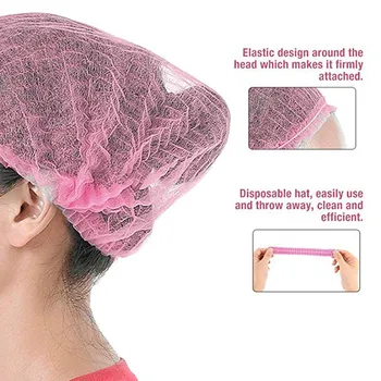 100Pcs Disposable Nonwoven Protective Cap Nurse Hat Bouffant Hair Caps for Hospital Salon Spa Catering Elastic Hats Shower Caps 
100Pcs Disposable Nonwoven Protective Cap Nurse Hat Bouffant Hair Caps for Hospital Salon Spa Catering Elastic Hats Shower Caps