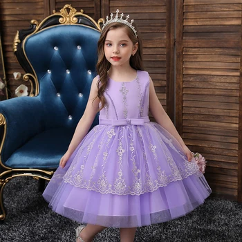 Dresses For Girls Flower Lace Tulle Dress Wedding Little Girl Ceremony Party Birthday Dress Children Autumn Clothing New 2020
Dresses For Girls Flower Lace Tulle Dress Wedding Little Girl Ceremony Party Birthday Dress Children Autumn Clothing New 2020