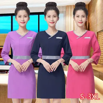 Spring Woman Spa Massage Beauty Salon Work Uniform Medical Hospital Nurse Dentist Suit V-neck 3Colors Wholesales Clothing
Spring Woman Spa Massage Beauty Salon Work Uniform Medical Hospital Nurse Dentist Suit V-neck 3Colors Wholesales Clothing
