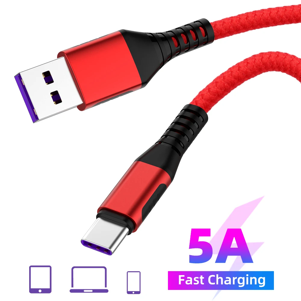 USB Type C Supercharge Cable For Huawei Mate10 20 USB C Fast Charger Cord For Samsung Xiaomi Redmi K20Pro 5A Type-C Charge Cabo
USB Type C Supercharge Cable For Huawei Mate10 20 USB C Fast Charger Cord For Samsung Xiaomi Redmi K20Pro 5A Type-C Charge Cabo