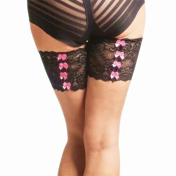 2 Pieces/Lot Black Sexy Bowknot Leg Warmers Non-Slip Anti-Friction Thigh Bands Large Size Stretch Lace Mesh Warm Thigh High Sock
2 Pieces/Lot Black Sexy Bowknot Leg Warmers Non-Slip Anti-Friction Thigh Bands Large Size Stretch Lace Mesh Warm Thigh High Sock