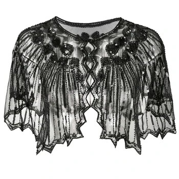 Sequin Cover Up Wrap Dancing Cape Women Shawl Evening Cape Flapper Tippet Cloak Fashion Party Art Deco Scarf
Sequin Cover Up Wrap Dancing Cape Women Shawl Evening Cape Flapper Tippet Cloak Fashion Party Art Deco Scarf