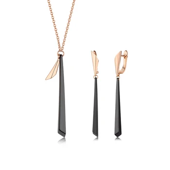 Fashion Geometric Lady Jewelry Sets for Women Birthday Gift Health Ceramic Necklace Earrings Sets Party Wedding Jewelry
Fashion Geometric Lady Jewelry Sets for Women Birthday Gift Health Ceramic Necklace Earrings Sets Party Wedding Jewelry