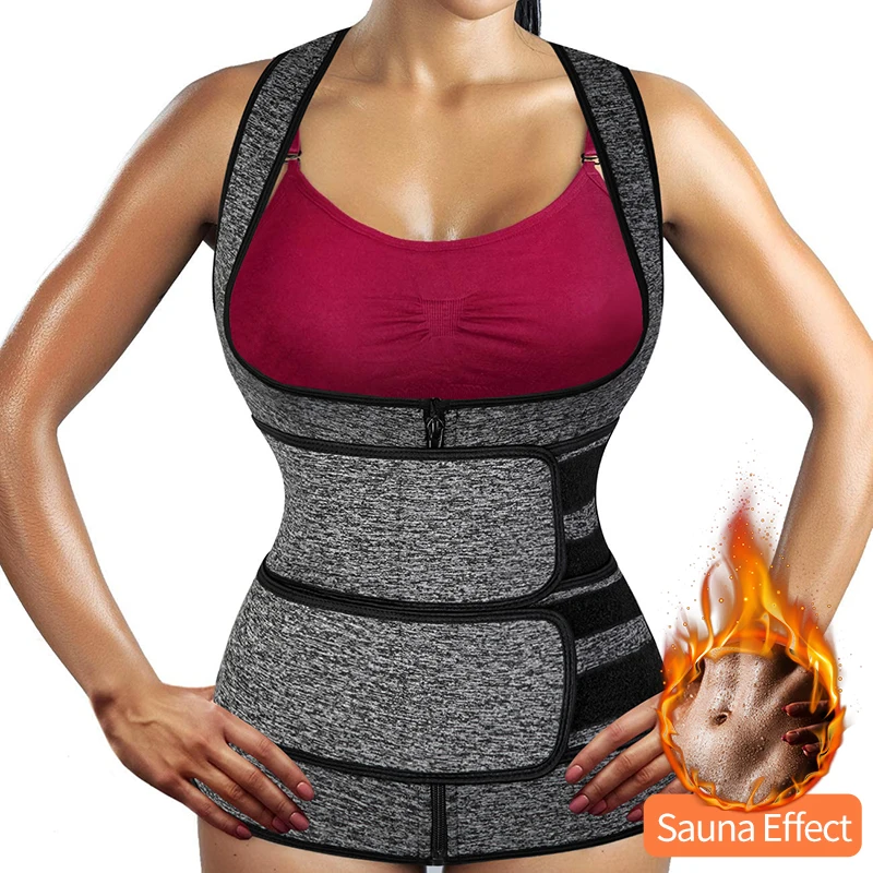 Women Neoprene Waist Trainer Corset Vest Weight Loss Sauna Suits with Zipper and 2 Strasp Sweat Workout Tank Top Faja Shapewear
Women Neoprene Waist Trainer Corset Vest Weight Loss Sauna Suits with Zipper and 2 Strasp Sweat Workout Tank Top Faja Shapewear