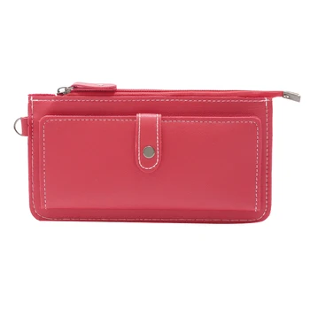 Long Stylish Concealed Buckle Wallet Large-Capacity Multifunctional Clutch Wallet Light Dark Red 
Long Stylish Concealed Buckle Wallet Large-Capacity Multifunctional Clutch Wallet Light Dark Red