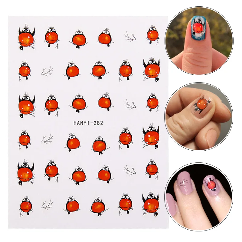 1 Sheet 3D Cartoon Pattern Nail Art Stickers for Nails Adhesive DIY Manicure Tips Bird Water Transfer Nail Sticker Decoration
1 Sheet 3D Cartoon Pattern Nail Art Stickers for Nails Adhesive DIY Manicure Tips Bird Water Transfer Nail Sticker Decoration