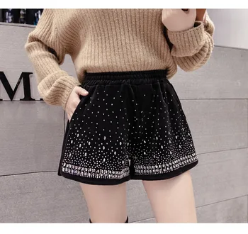 Women 2020 New Autumn and Winter Gold Velvet High Waist Shorts Shorts Thickened Warm Loose Wide Leg Shorts for Female Outwear
Women 2020 New Autumn and Winter Gold Velvet High Waist Shorts Shorts Thickened Warm Loose Wide Leg Shorts for Female Outwear