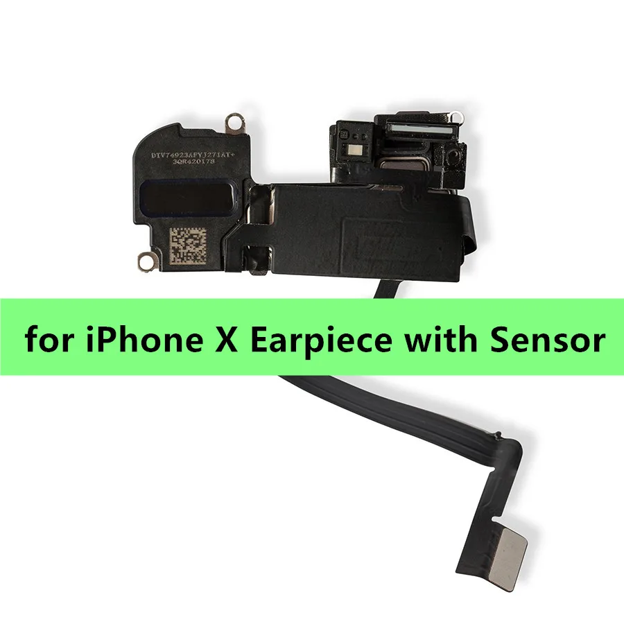 Replacement Parts for iPhone X Ear Speaker & Earpiece with Sensor Flex Cable,100% Original
Replacement Parts for iPhone X Ear Speaker & Earpiece with Sensor Flex Cable,100% Original