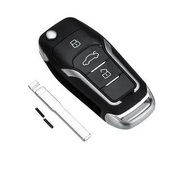 433MHz Flip/Folding Remote Key Fob w/ Uncut Blade ID63 4D63 Chip HU101/4D60 ID60 Chip FO21 For Ford Mondeo Focus Transit Fiesta
433MHz Flip/Folding Remote Key Fob w/ Uncut Blade ID63 4D63 Chip HU101/4D60 ID60 Chip FO21 For Ford Mondeo Focus Transit Fiesta