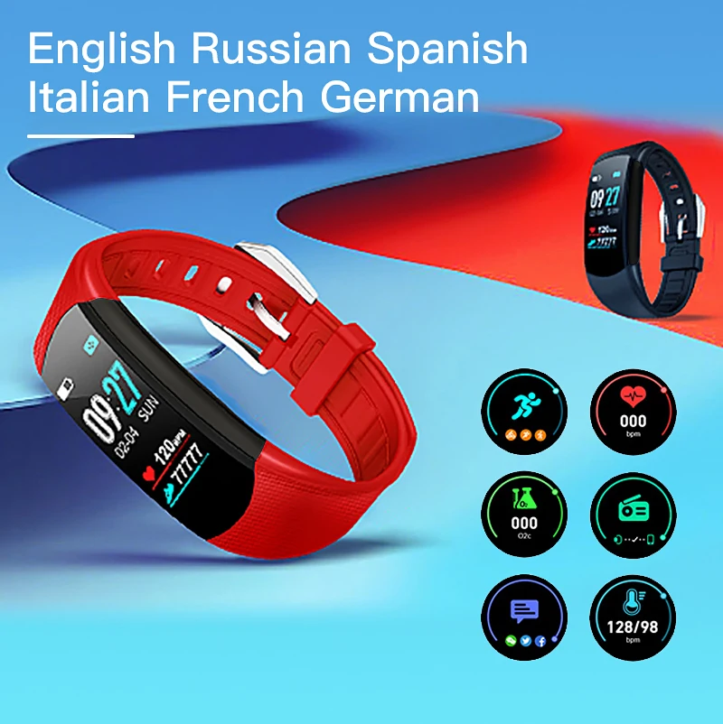 Healthy Fitness bracelet Heart Rate Tracker Smart Wristband monitor Blood Pressure Waterproof Smart Sports Watch Rubber Bracelet
Healthy Fitness bracelet Heart Rate Tracker Smart Wristband monitor Blood Pressure Waterproof Smart Sports Watch Rubber Bracelet