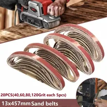 20Pcs 457x13mm Sanding Belt 40 60 80 120Grit Abrasive Belt Sanding Band Sandpaper Grinder Sander Grinding Polishing Tool
20Pcs 457x13mm Sanding Belt 40 60 80 120Grit Abrasive Belt Sanding Band Sandpaper Grinder Sander Grinding Polishing Tool