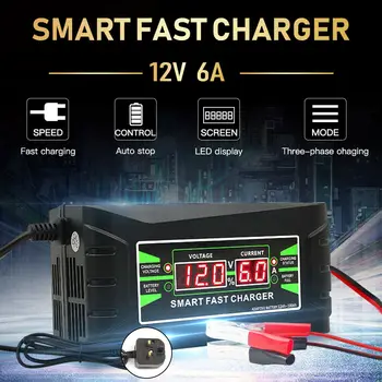 Explosion-proof safety battery charger for 6A 12V digital LCD display for intelligent charging of automobile motorcycles
Explosion-proof safety battery charger for 6A 12V digital LCD display for intelligent charging of automobile motorcycles