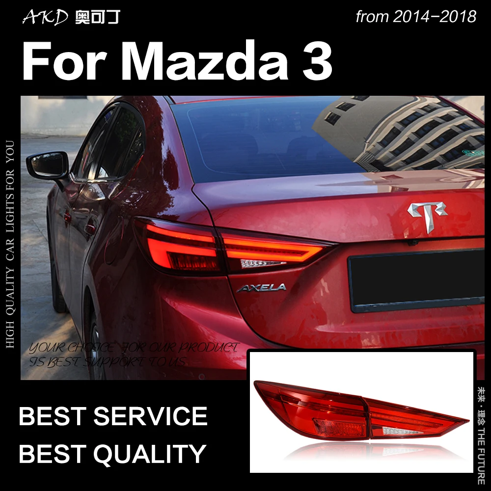 AKD Car Styling Tail Lamp for Mazda 3 Axela LED Tail Light 2017-2018 Mazda3 DRL Dynamic Signal Brake Reverse auto Accessories
AKD Car Styling Tail Lamp for Mazda 3 Axela LED Tail Light 2017-2018 Mazda3 DRL Dynamic Signal Brake Reverse auto Accessories