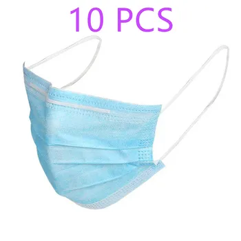 10 PCS Protective mask disposable non-woven mask three-layer filter mask 48 hours delivery
10 PCS Protective mask disposable non-woven mask three-layer filter mask 48 hours delivery