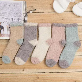 Thickening Coral Fleece Tube Women Cashmere Socks Lovely Plush Keep Warm Sleep Home Floor Ladies Feet Warmer Socks
Thickening Coral Fleece Tube Women Cashmere Socks Lovely Plush Keep Warm Sleep Home Floor Ladies Feet Warmer Socks