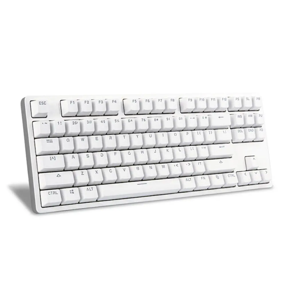 Universal 87 Key Mechanical Keyboard with Tactile Brown Switches USB Connection and White LED Backlit for Copywriters
Universal 87 Key Mechanical Keyboard with Tactile Brown Switches USB Connection and White LED Backlit for Copywriters