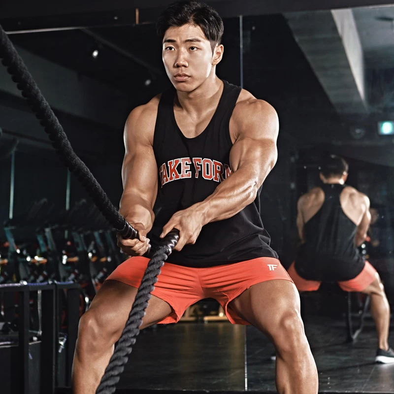 2019 summer men's vest high quality fashion shirt bodybuilding single line fitness sleeveless vest men's vest top 
2019 summer men's vest high quality fashion shirt bodybuilding single line fitness sleeveless vest men's vest top