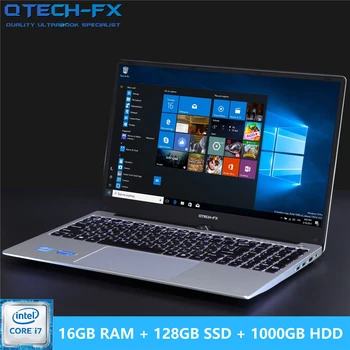 

16G RAM 1TB / 500/1000GB HDD 128G SSD 15.6" Gaming Laptop i7 Notebook PC Metal Business AZERTY Italian Spanish Russian Keyboard