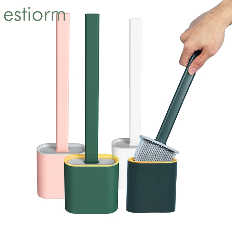 Silicone Flex Toilet Brush and Holder,Wall Mounted Toilet Bowl Brush For Bathroom - Long Handle Toilet Cleaner/Cleaning Brush
Silicone Flex Toilet Brush and Holder,Wall Mounted Toilet Bowl Brush For Bathroom - Long Handle Toilet Cleaner/Cleaning Brush