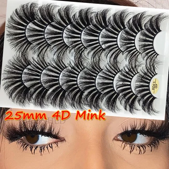 8 Pairs 25mm 4D Mink False Eyelashes Natural Long Wispy Fluffy Dramatic Full Volume Lashes Handmade Hair Eyelash Extension Tools
8 Pairs 25mm 4D Mink False Eyelashes Natural Long Wispy Fluffy Dramatic Full Volume Lashes Handmade Hair Eyelash Extension Tools