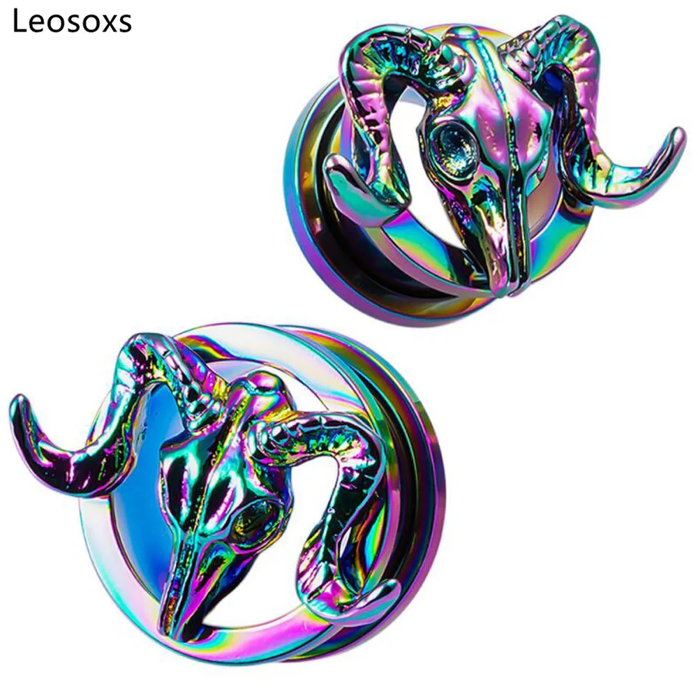 Leosoxs 1 Pair Sheep Head Stainless Steel Pulley Ear Expander Support Ear Piercing Jewelry 6-25mm
Leosoxs 1 Pair Sheep Head Stainless Steel Pulley Ear Expander Support Ear Piercing Jewelry 6-25mm