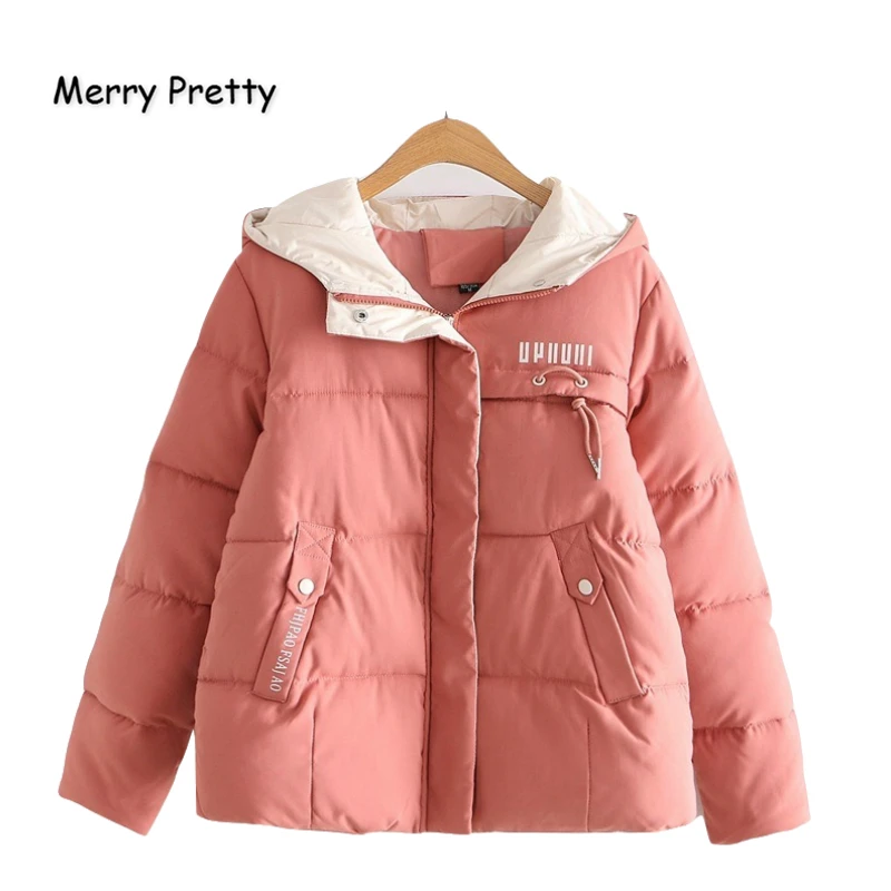 MERRY PRETTY Women's Letter Print Cotton Coat M-3XL Plus Size Coat Jackets 2019 Winter Long Sleeve Hooded Warm Loose Parka Coat
MERRY PRETTY Women's Letter Print Cotton Coat M-3XL Plus Size Coat Jackets 2019 Winter Long Sleeve Hooded Warm Loose Parka Coat
