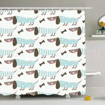 Shower Curtain Set with Hooks 72x72 Pattern Kid Design Polka Abstract Baby Funny Cute Dachshunds Greeting Bones Paw Mammal
Shower Curtain Set with Hooks 72x72 Pattern Kid Design Polka Abstract Baby Funny Cute Dachshunds Greeting Bones Paw Mammal