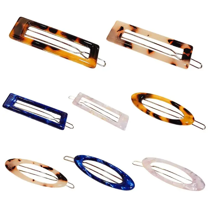 Korean Ladies Acetic Acid Geometric Oval Rectangle Hair Clip Hollow Out Vintage Leopard Textured Hairpins Side Bangs Barrettes
Korean Ladies Acetic Acid Geometric Oval Rectangle Hair Clip Hollow Out Vintage Leopard Textured Hairpins Side Bangs Barrettes