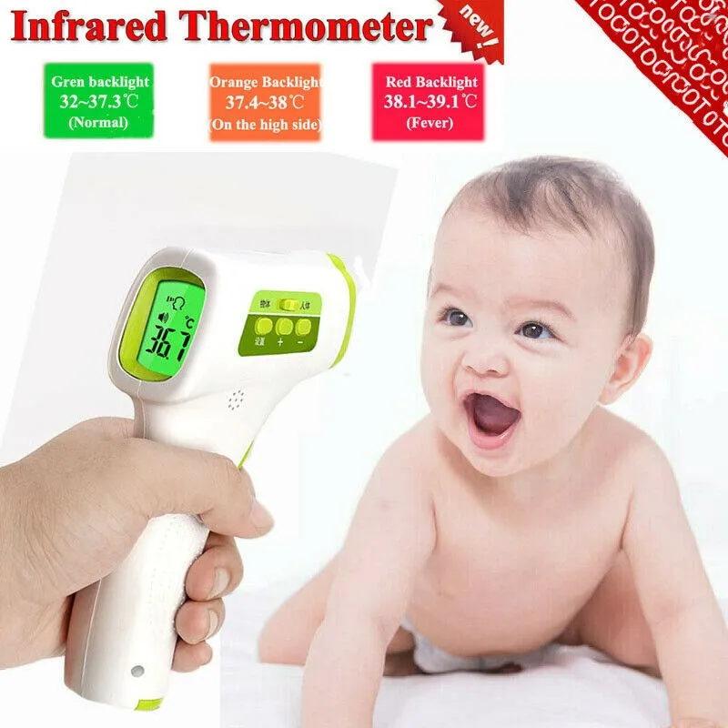 IR Infrared Digital Forehead Thermometer Non-Contact Baby&Adult Body Thermometer Random Color
IR Infrared Digital Forehead Thermometer Non-Contact Baby&Adult Body Thermometer Random Color