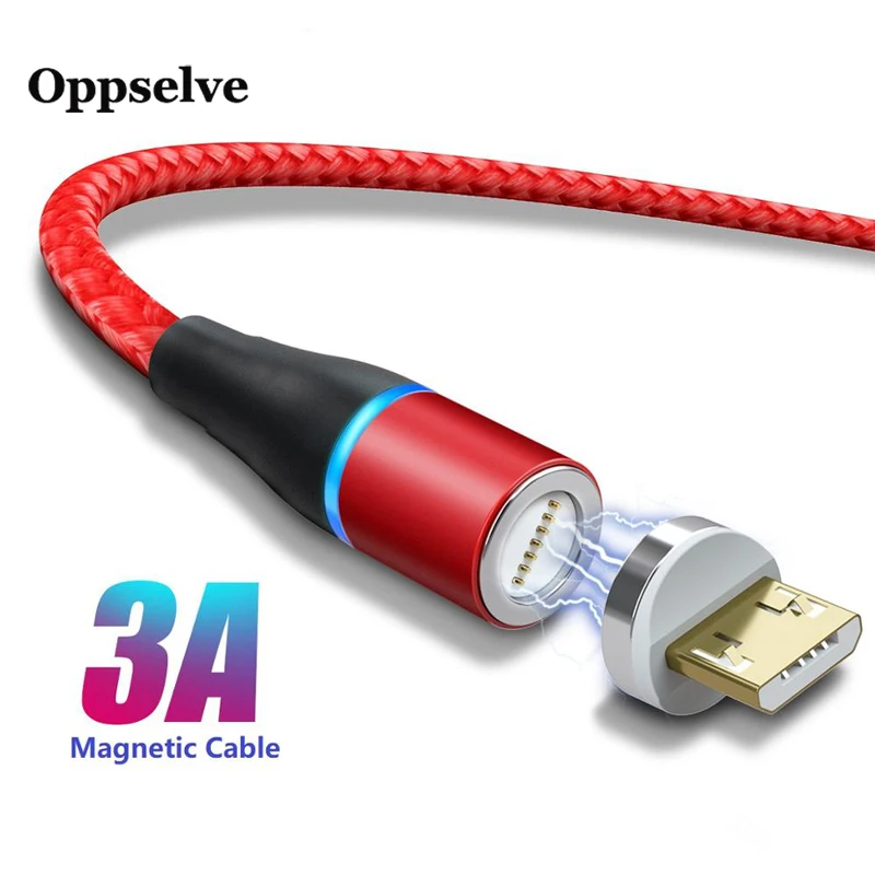 Oppselve LED Micro USB Cable for Android Phones Data Wire Magnetic Cable for Samsung S7 6 Microusb Cavo Nylon Braided Cord 1M
Oppselve LED Micro USB Cable for Android Phones Data Wire Magnetic Cable for Samsung S7 6 Microusb Cavo Nylon Braided Cord 1M