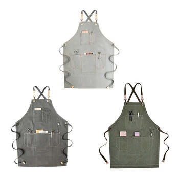 Chef Apron Cotton Canvas Cross Back Adjustable Apron with Pockets for Women and Men, Kitchen Cooking Baking Bib Apron, A
Chef Apron Cotton Canvas Cross Back Adjustable Apron with Pockets for Women and Men, Kitchen Cooking Baking Bib Apron, A