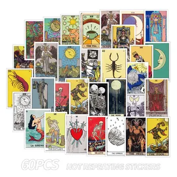 60PCS Mixed Tarot Card Divination Stickers Skateboard Travel Suitcase Guitar Luggage Laptop Phone Kids Classic Toy Decal Sticker
60PCS Mixed Tarot Card Divination Stickers Skateboard Travel Suitcase Guitar Luggage Laptop Phone Kids Classic Toy Decal Sticker