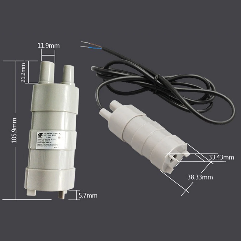 Hot 12V 24V 600L/H High Pressure DC Submersible Water Pump Three-phase Micro Motor 5 Meter 10L/M High-lift Waterpump
Hot 12V 24V 600L/H High Pressure DC Submersible Water Pump Three-phase Micro Motor 5 Meter 10L/M High-lift Waterpump
