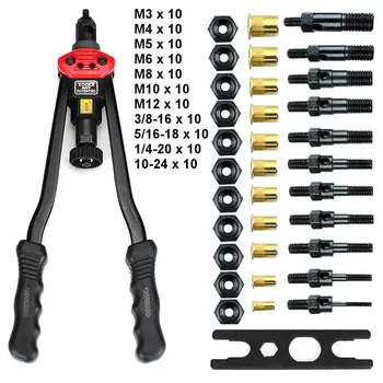 M3-M12 Riveter Tools Set Nut Blind Rivet Nuts Kits Rivnut Nutsert Insert Mandrels Kit Riveter Guns Accessories Hand Tools Sets
M3-M12 Riveter Tools Set Nut Blind Rivet Nuts Kits Rivnut Nutsert Insert Mandrels Kit Riveter Guns Accessories Hand Tools Sets