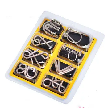 8PCS/Set Materials Metal Puzzle Wire IQ Mind Brain Teaser Puzzles Toy for Children Adults
8PCS/Set Materials Metal Puzzle Wire IQ Mind Brain Teaser Puzzles Toy for Children Adults
