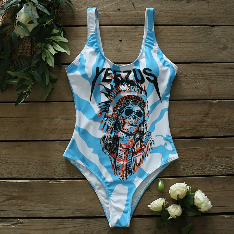 FREE SHIPPING Swimsuit Vintage Monokini JKP4348