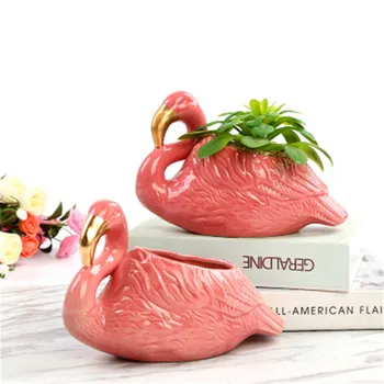 Flamingo Ceramics Flower Pot Creative Simulation Animal Living Room Desktop Decoration Flower Arrangement Vase Art&Craft X5250
Flamingo Ceramics Flower Pot Creative Simulation Animal Living Room Desktop Decoration Flower Arrangement Vase Art&Craft X5250