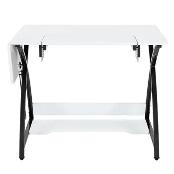 Sewing Machine Table Cutting Table Worktable Computer Table-White
