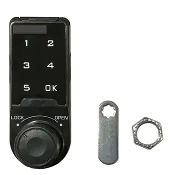 5-Digit Intelligent Password Lock Touch Screen Round Electronic Security Lock 
5-Digit Intelligent Password Lock Touch Screen Round Electronic Security Lock